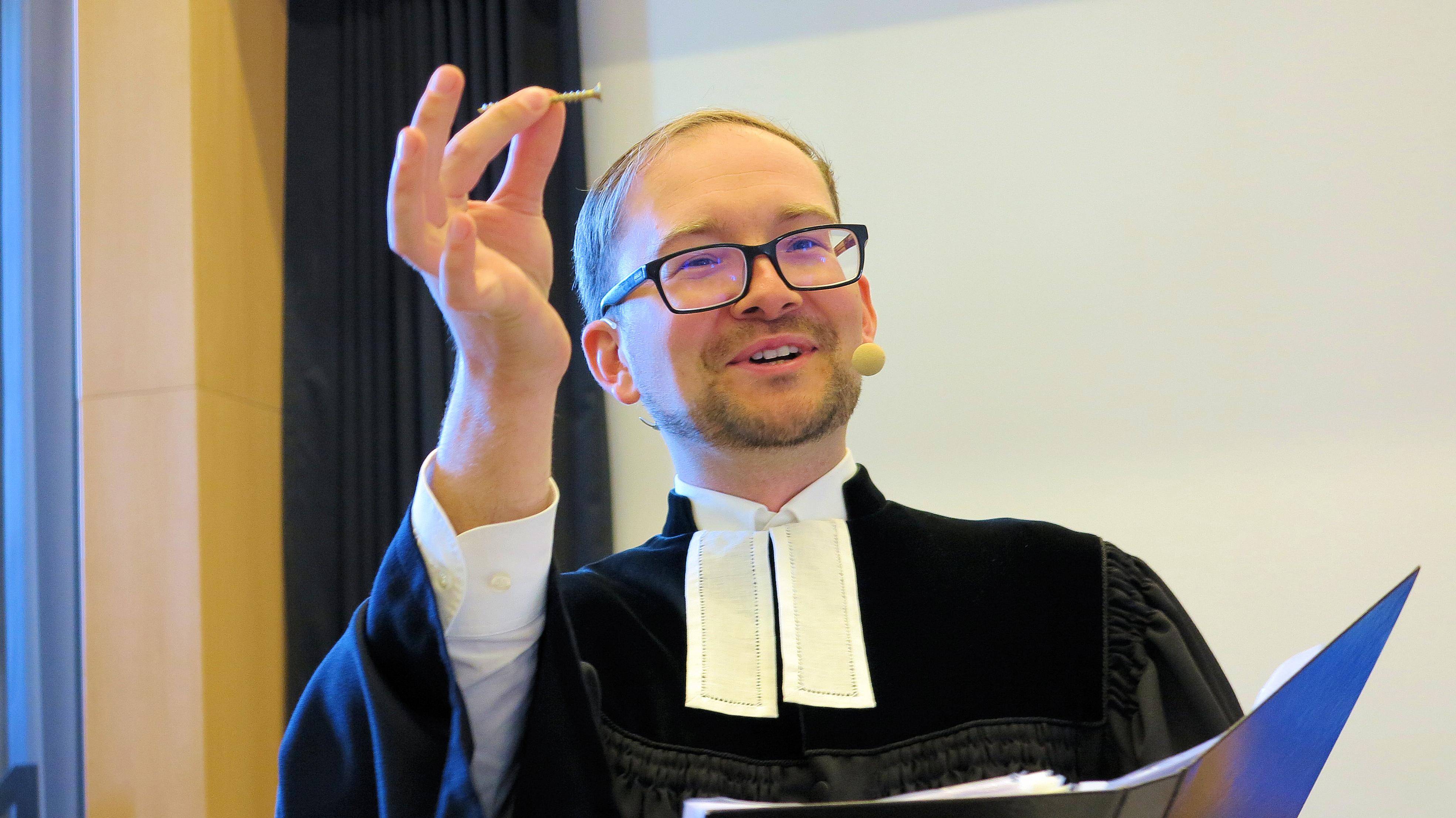 De Familiengottesdienst zum Schulanfang war der erste Gottesdienst von Pfarrer Andreas Grell in unserer Gemeinde. Foto: Ehrhard Löwe