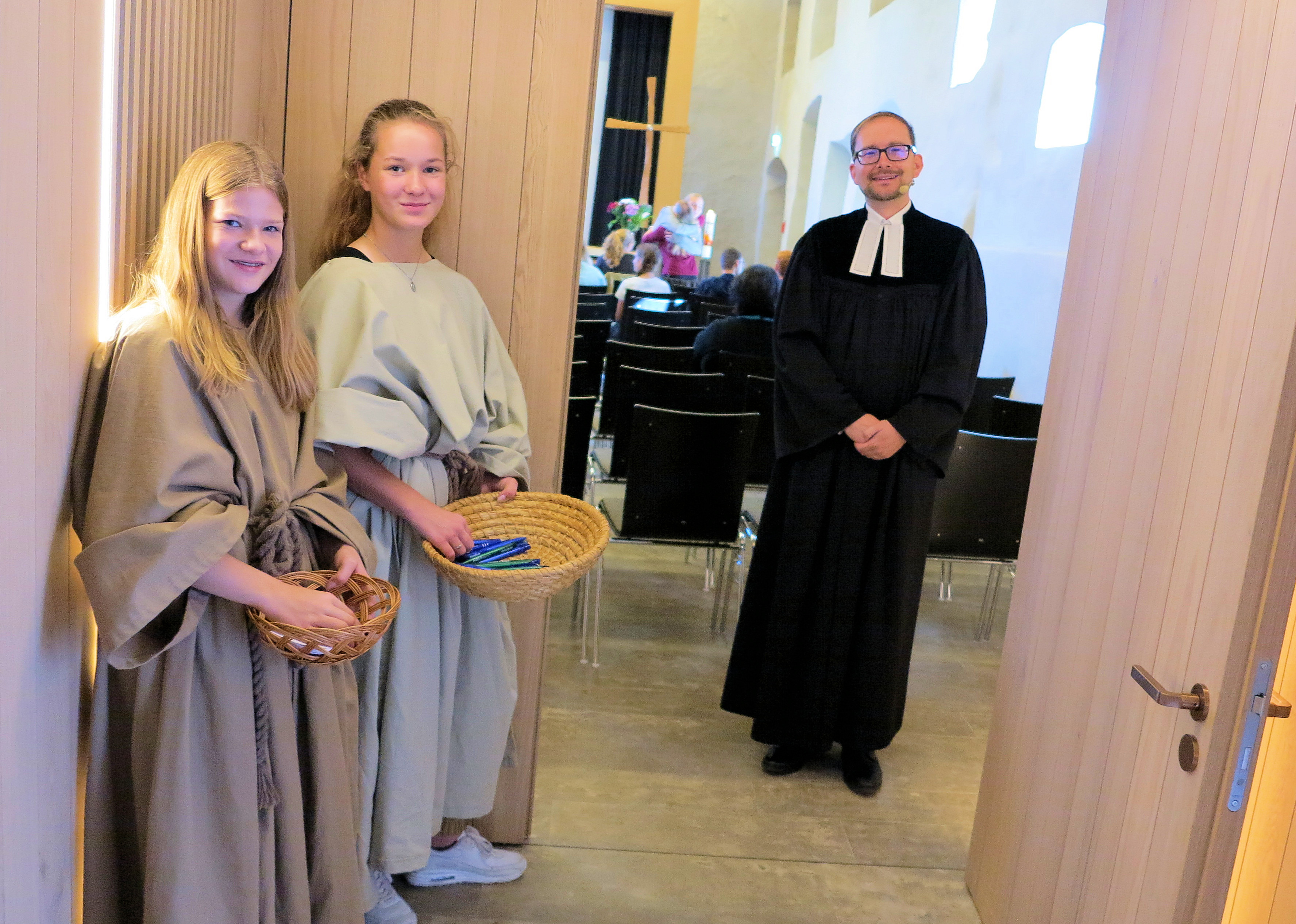 De Familiengottesdienst zum Schulanfang war der erste Gottesdienst von Pfarrer Andreas Grell in unserer Gemeinde. Foto: Ehrhard Löwe