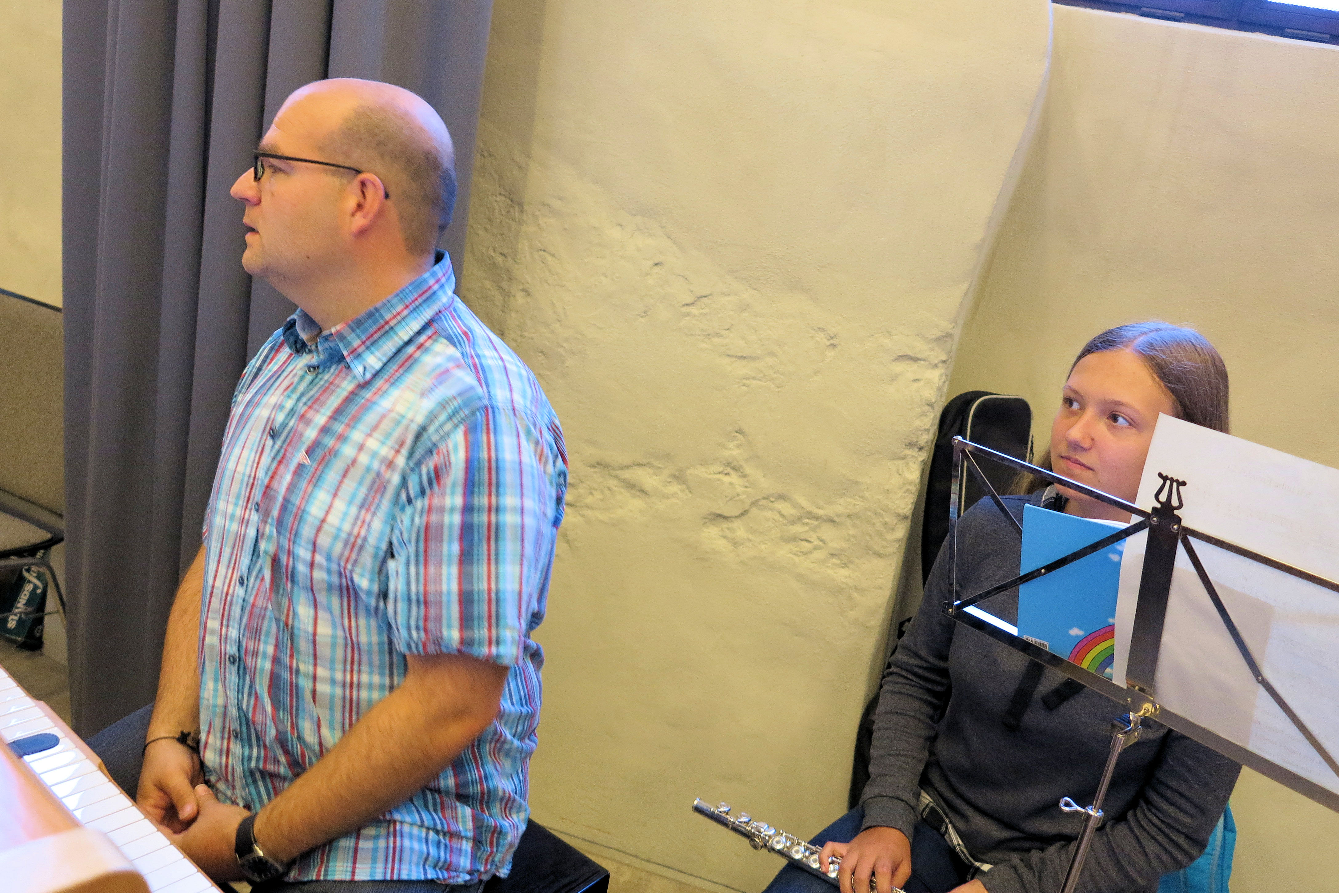 De Familiengottesdienst zum Schulanfang war der erste Gottesdienst von Pfarrer Andreas Grell in unserer Gemeinde. Foto: Ehrhard Löwe