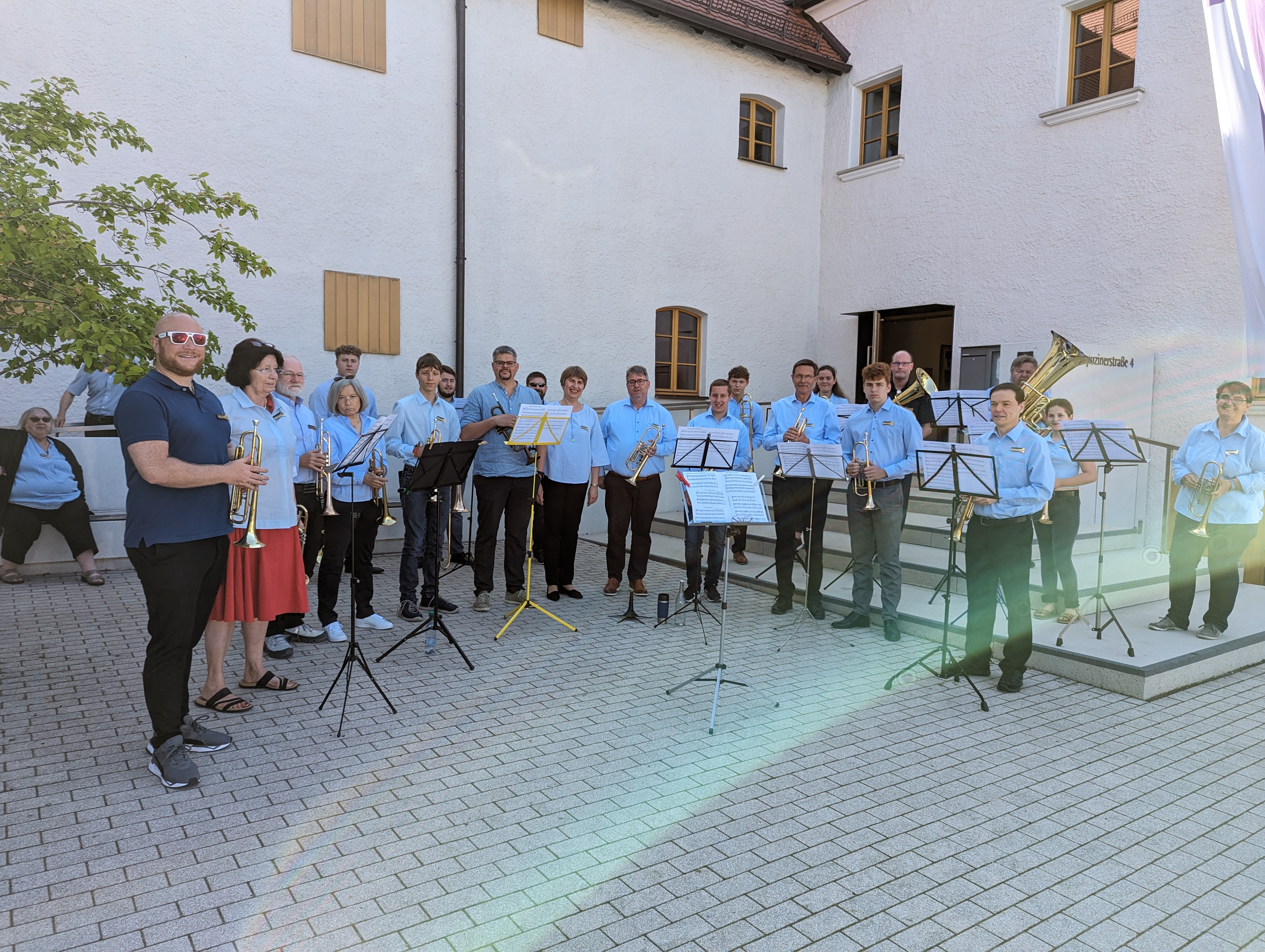 Posaunenchor zur Einweihung der Christuskirche am 25. Juni 2023, Foto R. Hierl