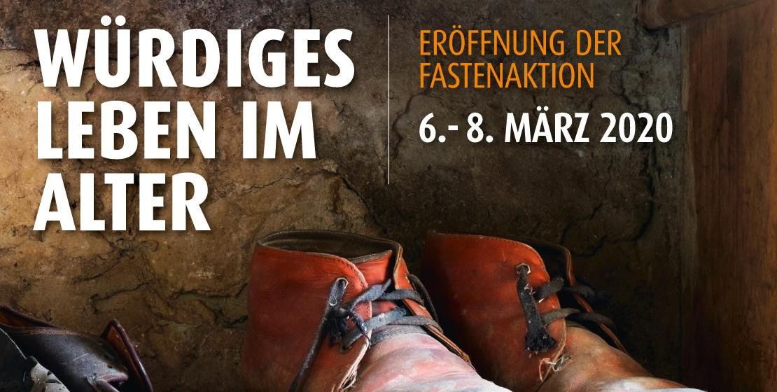 Plakat Eröffnung der Fastenaktion Würdiges Leben im Alter, C. Amthor