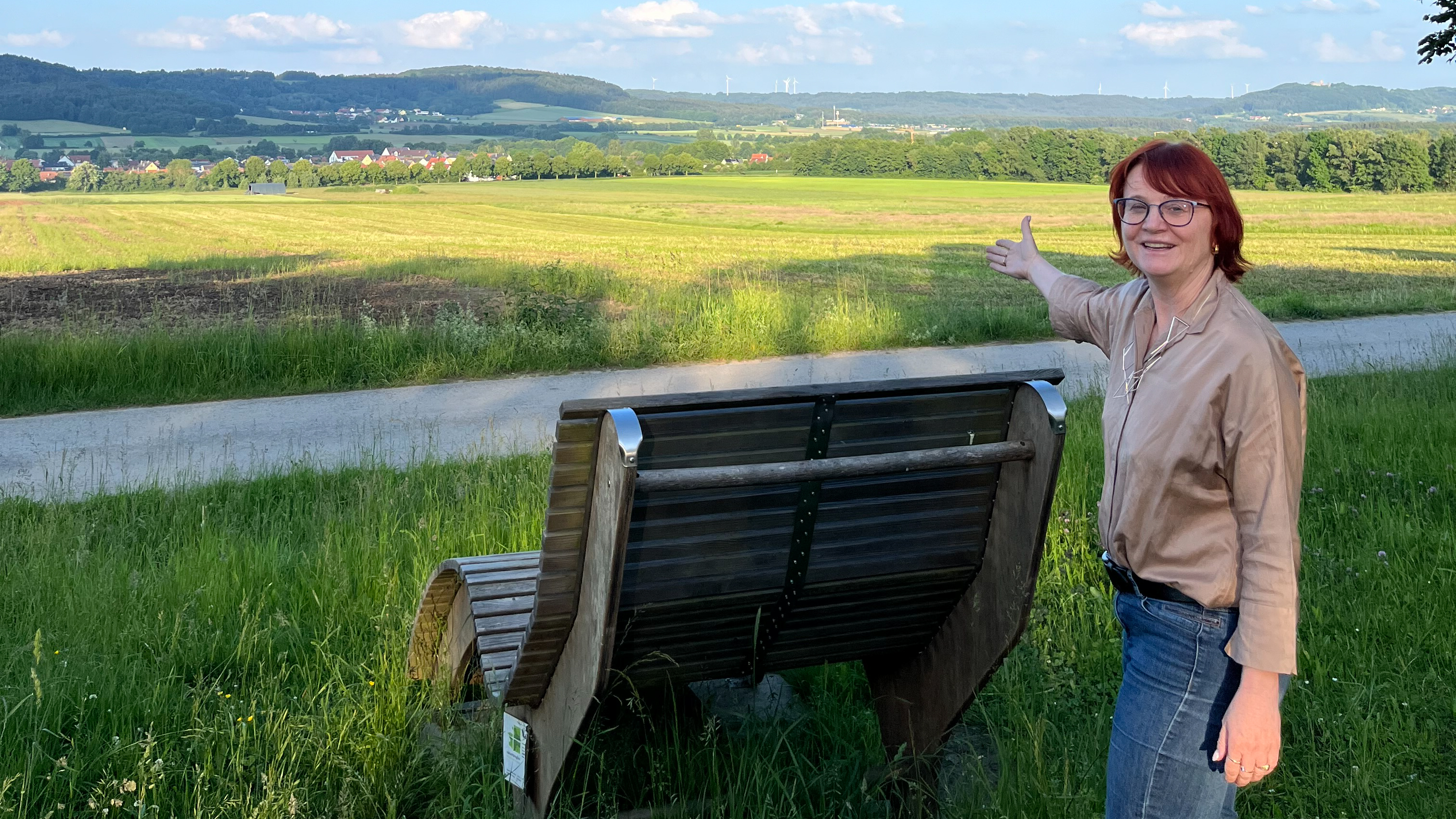 Christiane Murner, Blick ins Land am Grillplatz Buchenrain in Berg, Foto cm